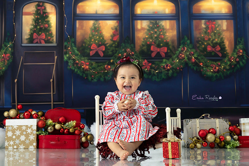 Christmas Express Train - HSD Photography Backdrops 