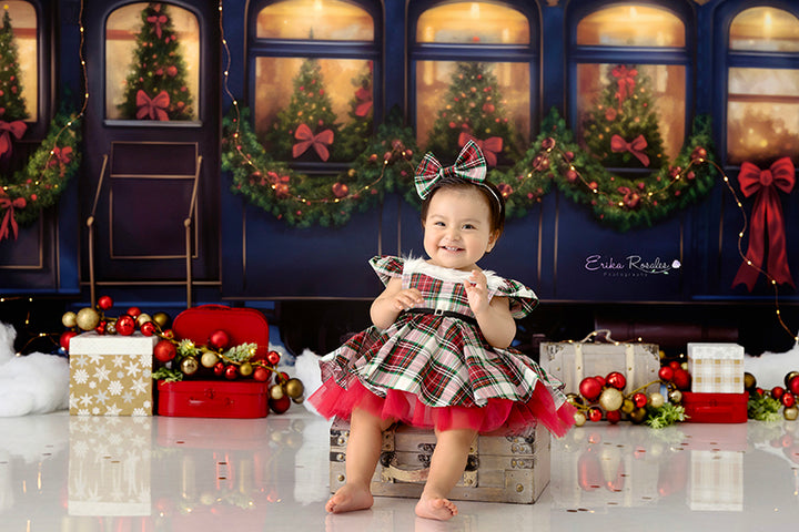 Christmas Express Train - HSD Photography Backdrops 