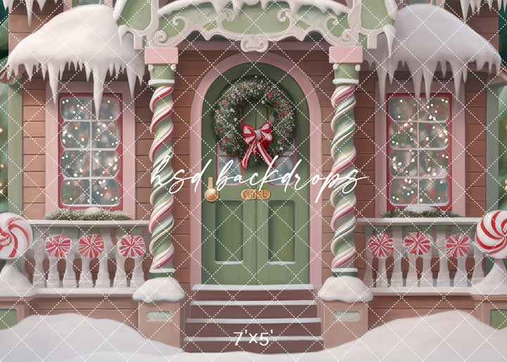 Victorian Gingerbread House (sweep options) - HSD Photography Backdrops 