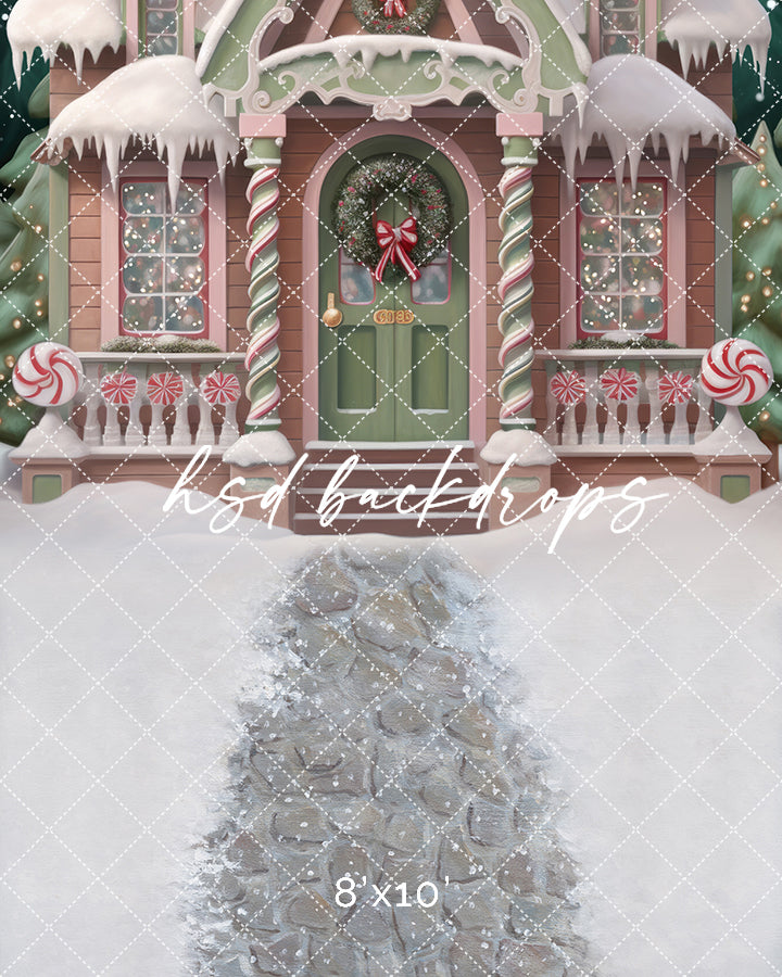 Victorian Gingerbread House (sweep options) - HSD Photography Backdrops 