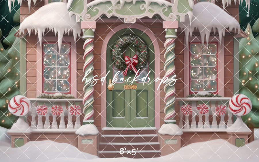 Victorian Gingerbread House (sweep options) - HSD Photography Backdrops 