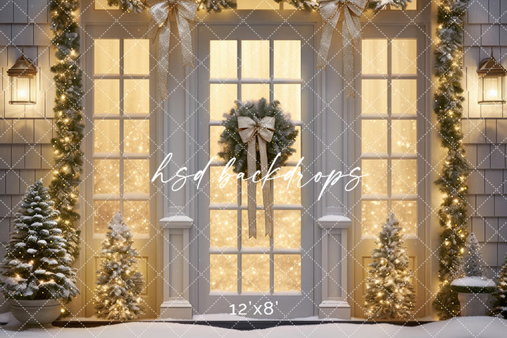 Champagne Winter Windows - HSD Photography Backdrops 