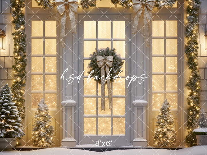 Champagne Winter Windows - HSD Photography Backdrops 