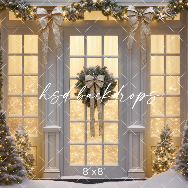 Champagne Winter Windows - HSD Photography Backdrops 