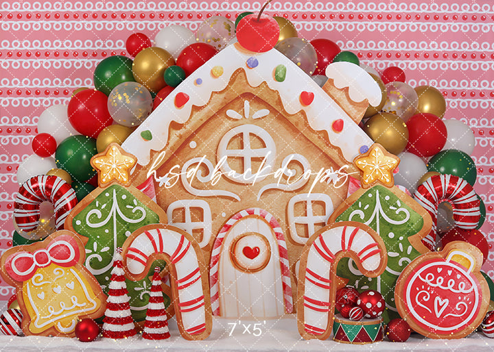 Gingerbread House Party - HSD Photography Backdrops 