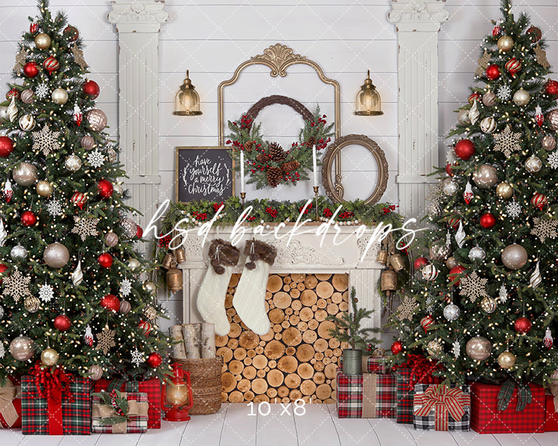 Antique Farmhouse Christmas - HSD Photography Backdrops 