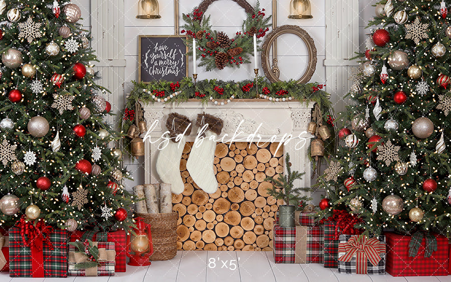 Antique Farmhouse Christmas - HSD Photography Backdrops 