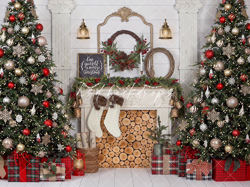 Antique Farmhouse Christmas - HSD Photography Backdrops 