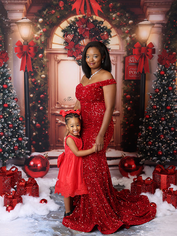 Christmas Hall 10'X8' - RTS - HSD Photography Backdrops 