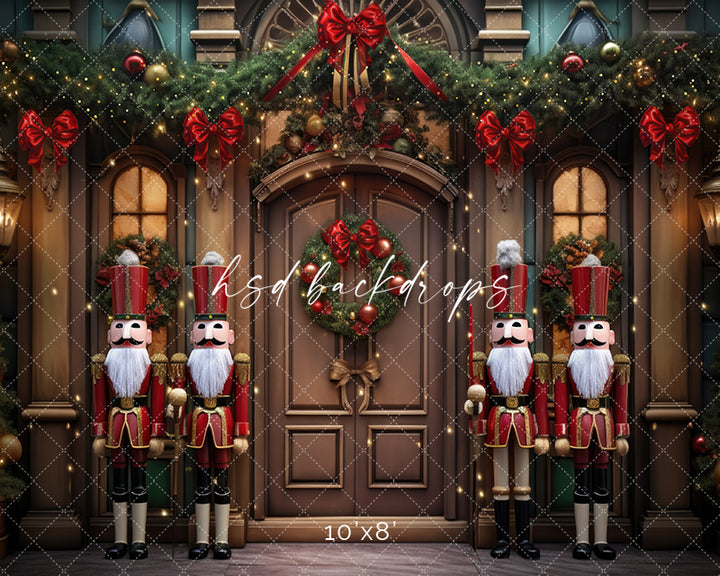 Nostalgic Nutcracker Door - HSD Photography Backdrops 