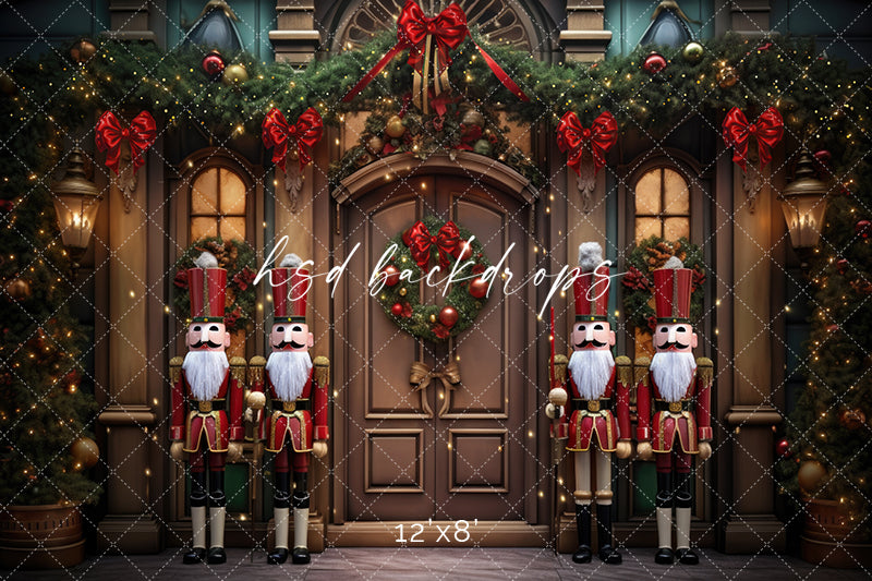 Nostalgic Nutcracker Door - HSD Photography Backdrops 