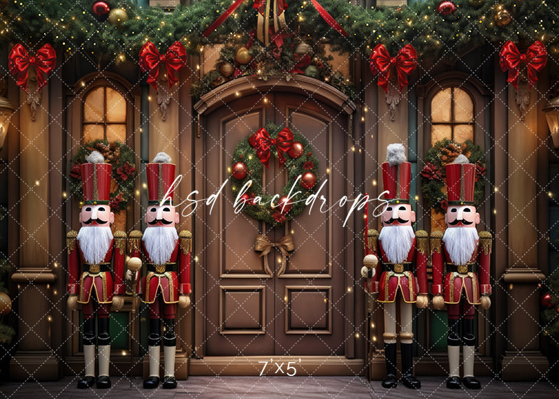 Nostalgic Nutcracker Door - HSD Photography Backdrops 