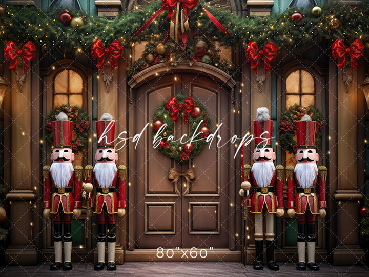 Nostalgic Nutcracker Door - HSD Photography Backdrops 