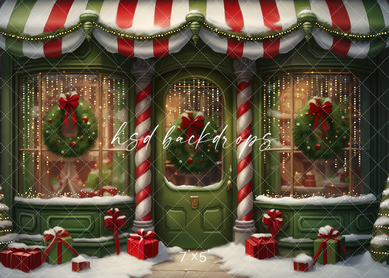 Grinchmas Storefront - HSD Photography Backdrops 