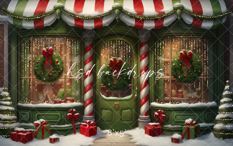 Grinchmas Storefront - HSD Photography Backdrops 