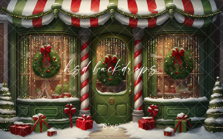 Grinchmas Storefront - HSD Photography Backdrops 