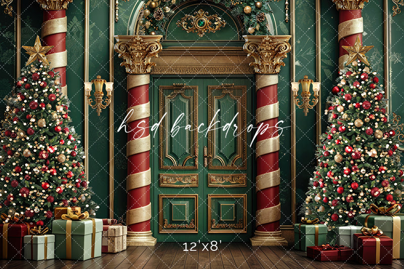 Royal Christmas Door - HSD Photography Backdrops 