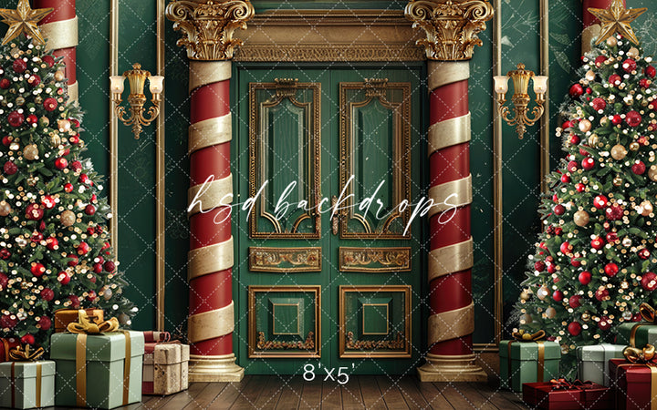 Royal Christmas Door - HSD Photography Backdrops 