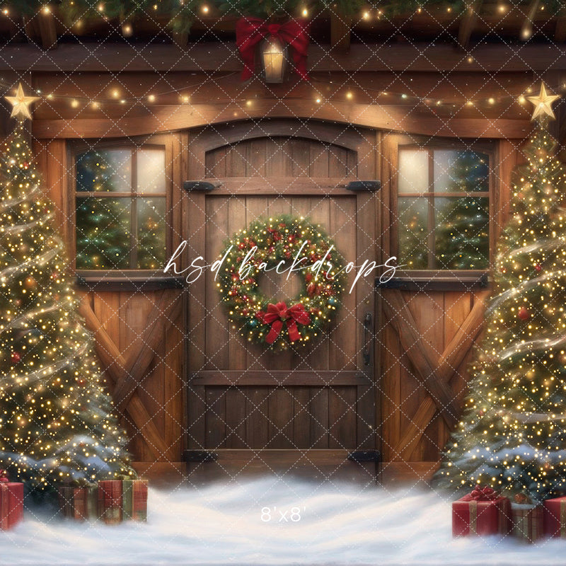 Reindeer Barn (sweep options) - HSD Photography Backdrops 