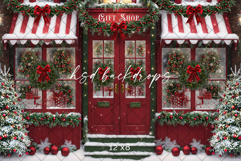 Christmas Gift Shop (sweep options) - HSD Photography Backdrops 