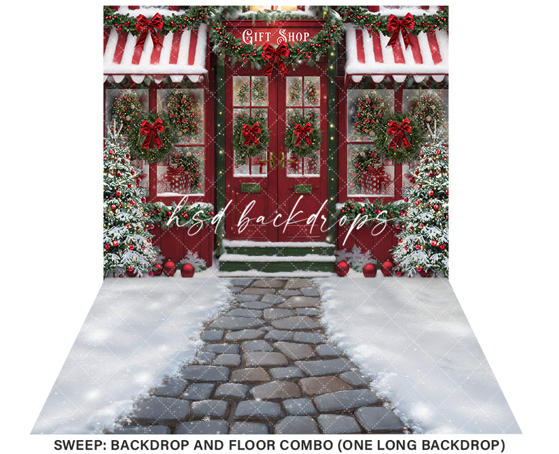 Christmas Gift Shop (sweep options) - HSD Photography Backdrops 