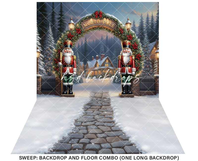 North Pole Entrance (sweep options) - HSD Photography Backdrops 