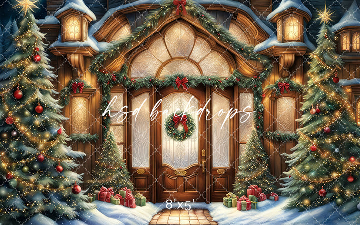 Magical North Pole Door (sweep options) - HSD Photography Backdrops 