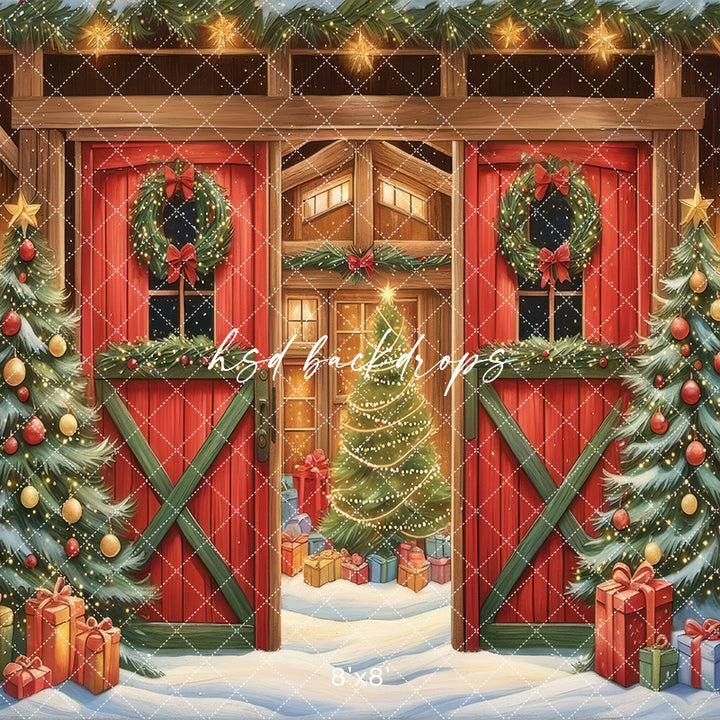 Cute Christmas Barn (sweep options)