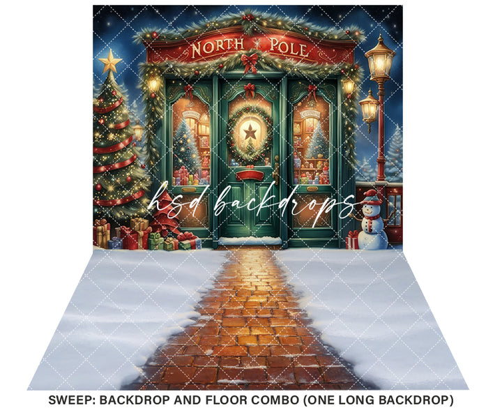 North Pole Trading Co. (sweep options) - HSD Photography Backdrops 