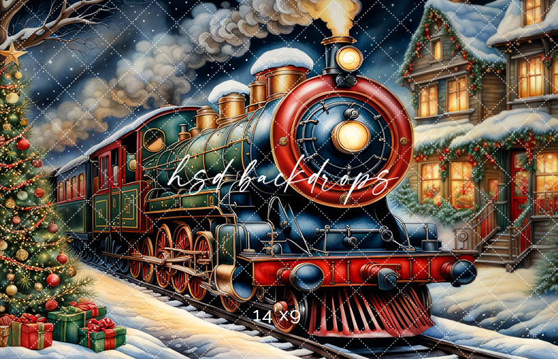 North Pole Express (sweep options) - HSD Photography Backdrops 