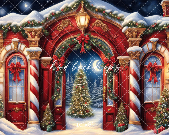 North Pole Archway (sweep options) - HSD Photography Backdrops 