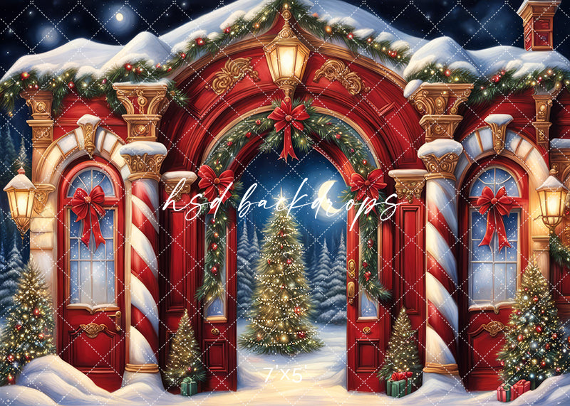 North Pole Archway (sweep options) - HSD Photography Backdrops 