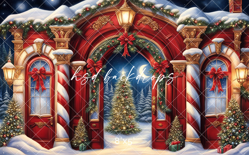 North Pole Archway (sweep options) - HSD Photography Backdrops 