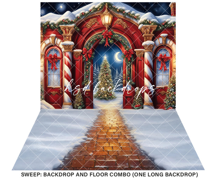 North Pole Archway (sweep options) - HSD Photography Backdrops 