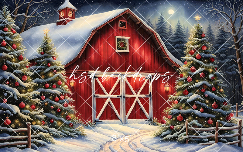 Country Christmas Barn (sweep options)