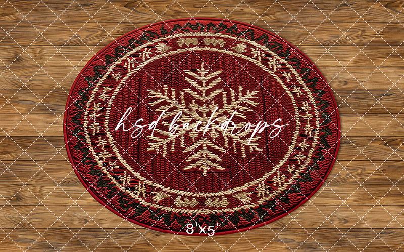 Christmas Snowflake Rug Floor Mat