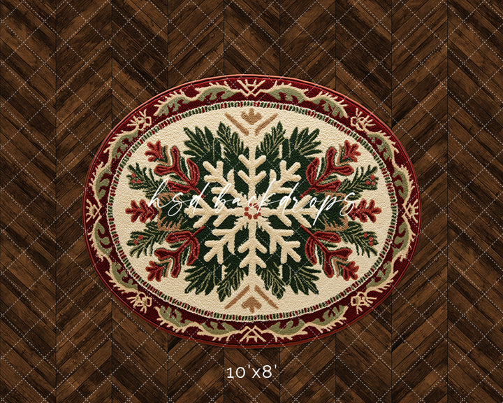 Festive Christmas Floor Mat