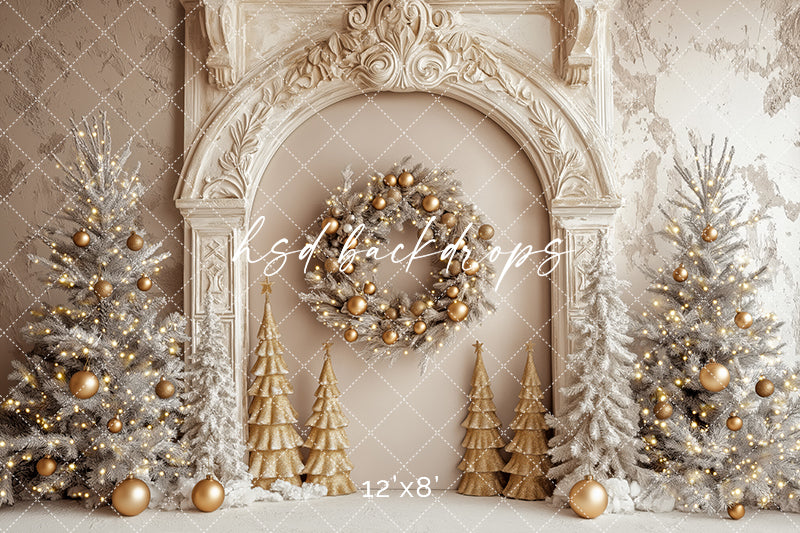 Elegant Arched Christmas Wall (sweep options)