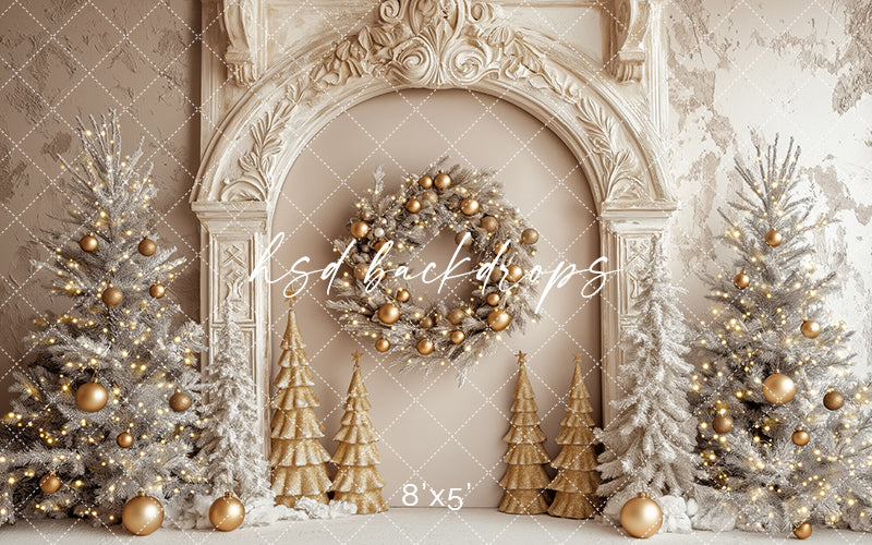 Elegant Arched Christmas Wall (sweep options)