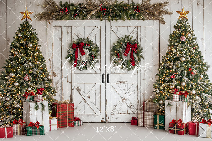 Festive Christmas Barn Doors