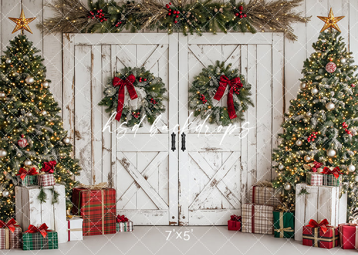 Festive Christmas Barn Doors