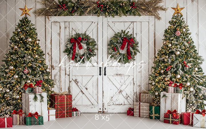 Festive Christmas Barn Doors