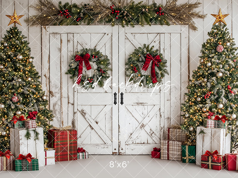 Festive Christmas Barn Doors