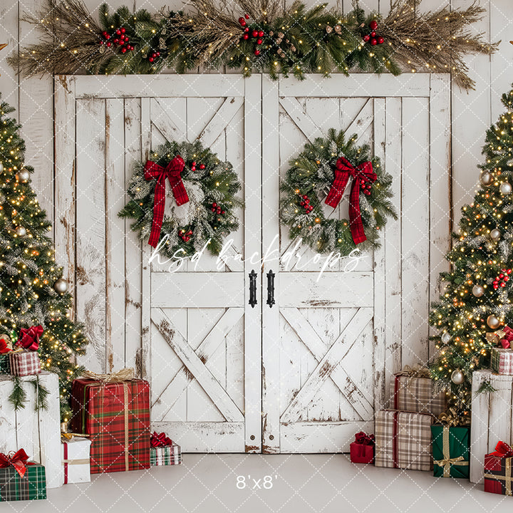 Festive Christmas Barn Doors