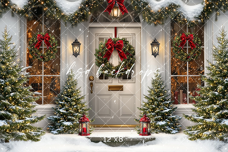 Snowy Christmas Door (sweep options)