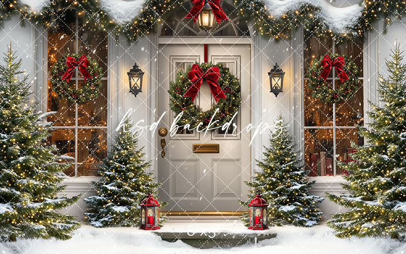 Snowy Christmas Door (sweep options)