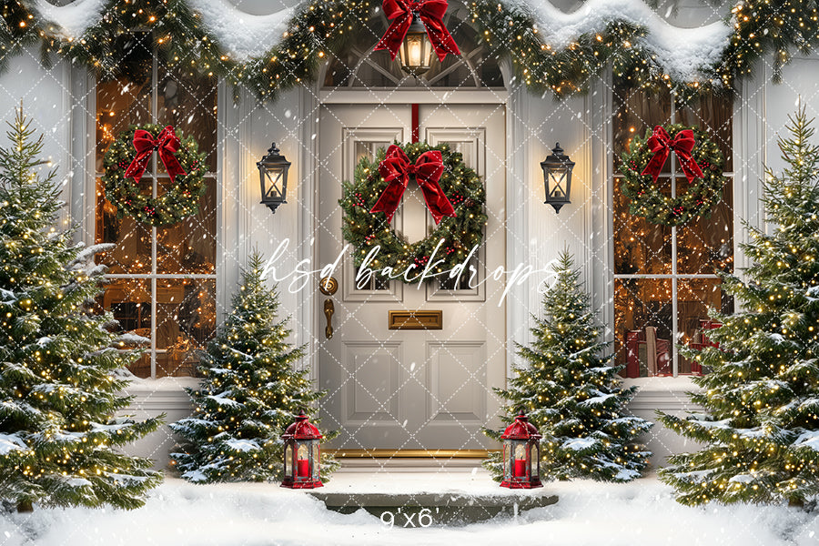 Snowy Christmas Door (sweep options)