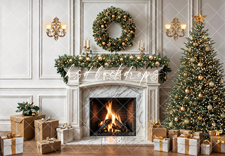 Festive Flames Fireplace (sweep options)