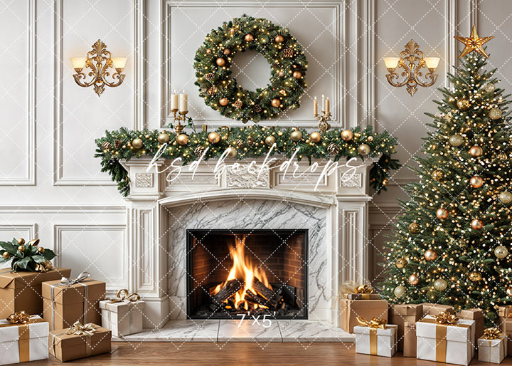 Festive Flames Fireplace (sweep options)