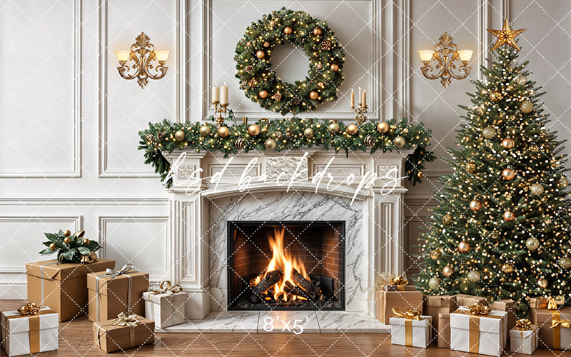 Festive Flames Fireplace (sweep options)